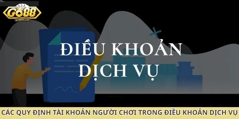 Các quy định tài khoản người chơi trong điều khoản dịch vụ