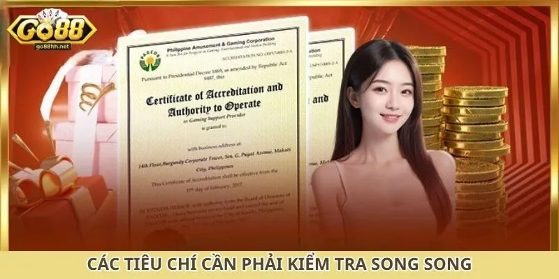 Các tiêu chí cần phải kiểm tra song song