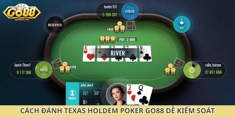Cách đánh Texas Holdem Poker Go88 dễ kiểm soát