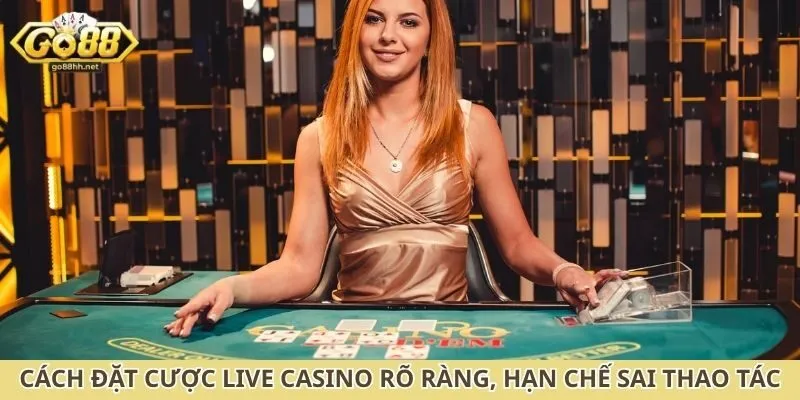 Cách đặt cược live casino rõ ràng, hạn chế sai thao tác