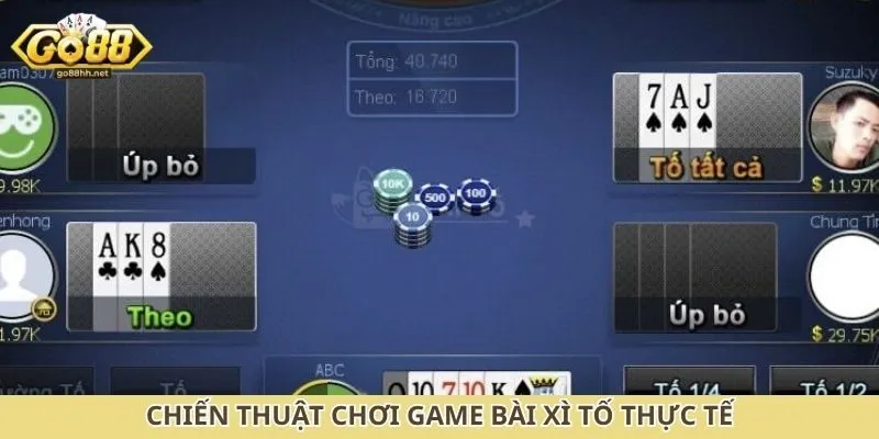 Chiến thuật chơi game bài xì tố thực tế