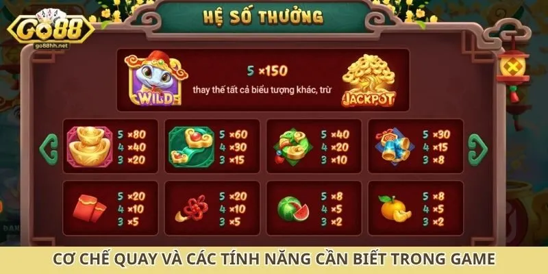 Cơ chế quay và các tính năng cần biết trong game
