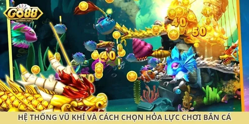 Hệ thống vũ khí và cách chọn hỏa lực chơi bắn cá