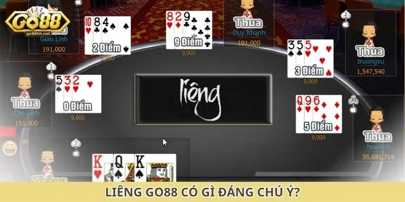 Liêng Go88 có gì đáng chú ý?
