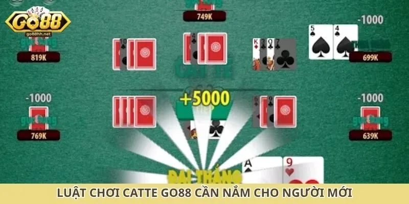 Luật chơi catte Go88 cần nắm cho người mới
