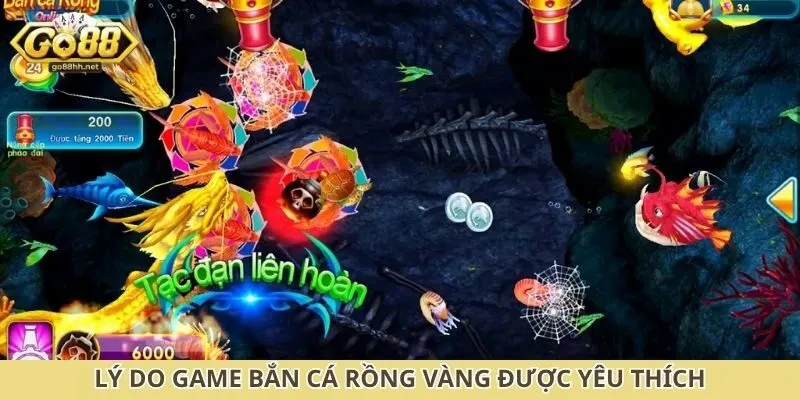 Lý do game bắn cá rồng vàng được yêu thích