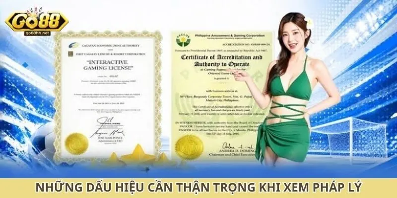 Những dấu hiệu cần thận trọng khi xem pháp lý