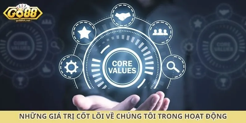 Những giá trị cốt lõi về chúng tôi trong hoạt động